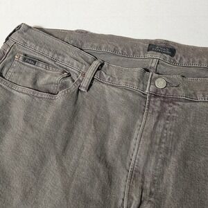 Polo Ralph Lauren Mens Jeans Gray Varick Straight Leg Denim Pants Size 42x31